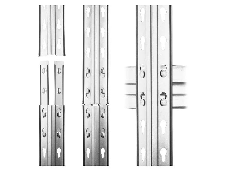 Rayonnage, 4 étages, 200 x 100 x 50 cm