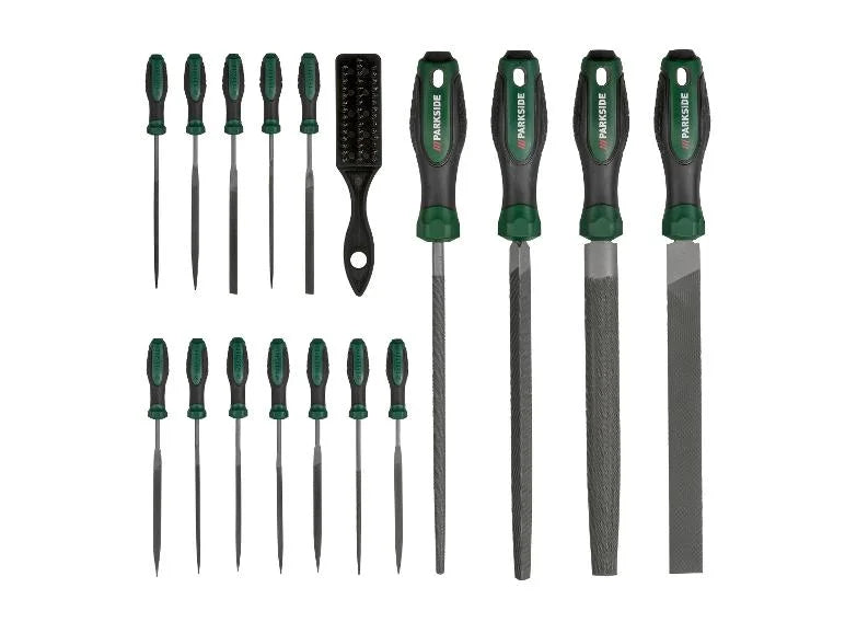 Jeu de limes d'atelier, 17 pièces, pour métal