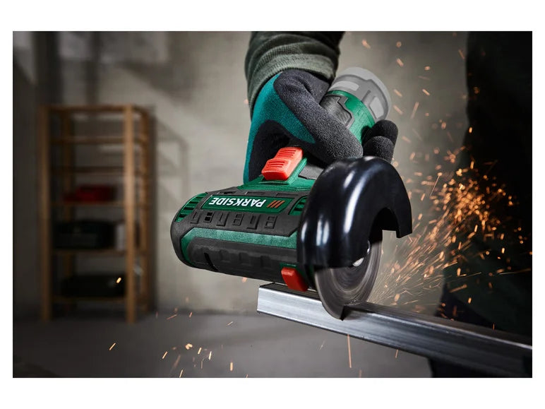 Meuleuse d'angle sans fil + Batterie + Chargeur, 20 V